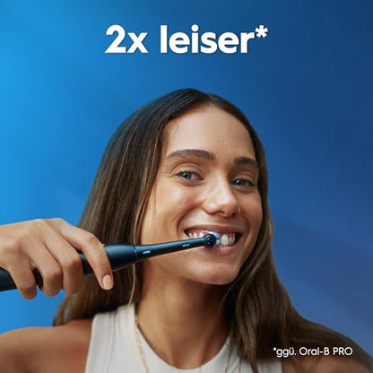 Oral-B iO Series 2 Elektrische Zahnbürste — Electric Toothbrush, Inkl. 1 Aufsteckbürste, Reise-Etui — 3 Putzmodi für Zahnpflege, GUT GETESTET (2,2) von STIFTUNG WARENTEST, Designed by Braun, Schwarz