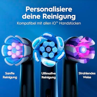 Oral-B iO Series 2 Elektrische Zahnbürste — Electric Toothbrush, Inkl. 1 Aufsteckbürste, Reise-Etui — 3 Putzmodi für Zahnpflege, GUT GETESTET (2,2) von STIFTUNG WARENTEST, Designed by Braun, Schwarz