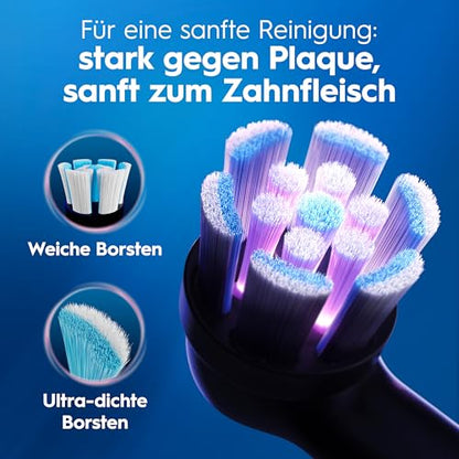 Oral-B iO Series 2 Elektrische Zahnbürste — Electric Toothbrush, Inkl. 1 Aufsteckbürste, Reise-Etui — 3 Putzmodi für Zahnpflege, GUT GETESTET (2,2) von STIFTUNG WARENTEST, Designed by Braun, Schwarz