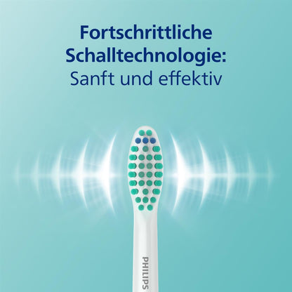 Philips Sonicare 3100 elektrische Zahnbürste, Schallzahnbürste, Andruckkontrolle und Timer, Sugar Rose und Schwarz, Zweierpack, Modell HX3675/15