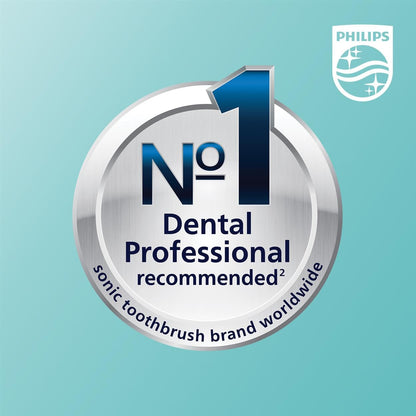 Philips Sonicare 3100 elektrische Zahnbürste, Schallzahnbürste, Andruckkontrolle und Timer, Sugar Rose und Schwarz, Zweierpack, Modell HX3675/15