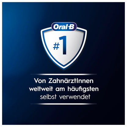 Oral-B Pro Series 1 Plus Edition Elektrische Zahnbürste — Electric Toothbrush, Inkl. 3 Aufsteckbürsten, 3 Putzmodi für Zahnpflege — Designed by Braun, Schwarz