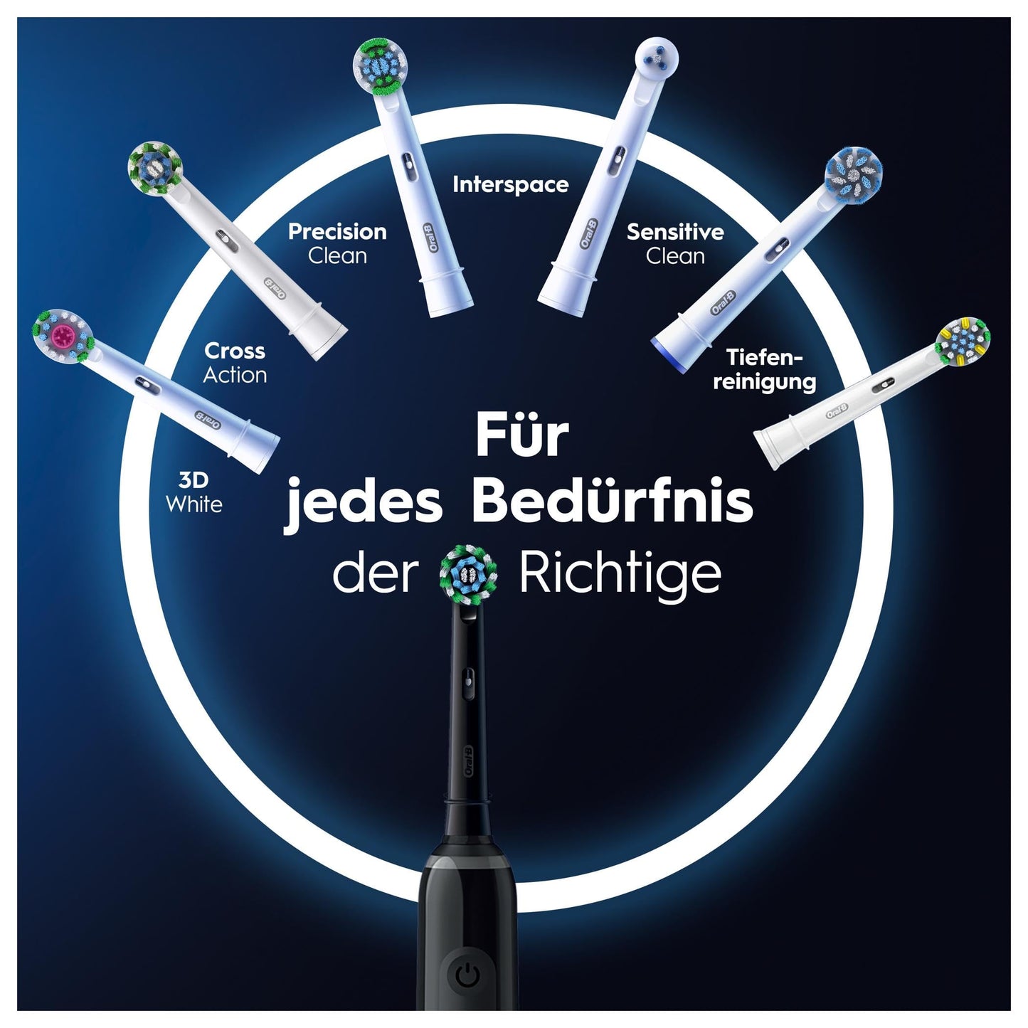 Oral-B Pro Series 3 Elektrische Zahnbürste Doppelpack — Electric Toothbrush, Inkl. 4 Aufsteckbürsten — 3 Putzmodi für Zahnpflege, Zahnbürste Elektrisch, Designed by Braun, Schwarz und Weiß