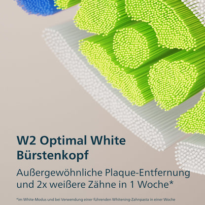 Philips Sonicare 5500 elektrische Zahnbürste, Schallzahnbürste mit 2 Putzmodi, Andruckkontrolle, EasyStart, SmarTimer und BrushPacer, Navy, Modell HX7113/01 [Neue Technologie]