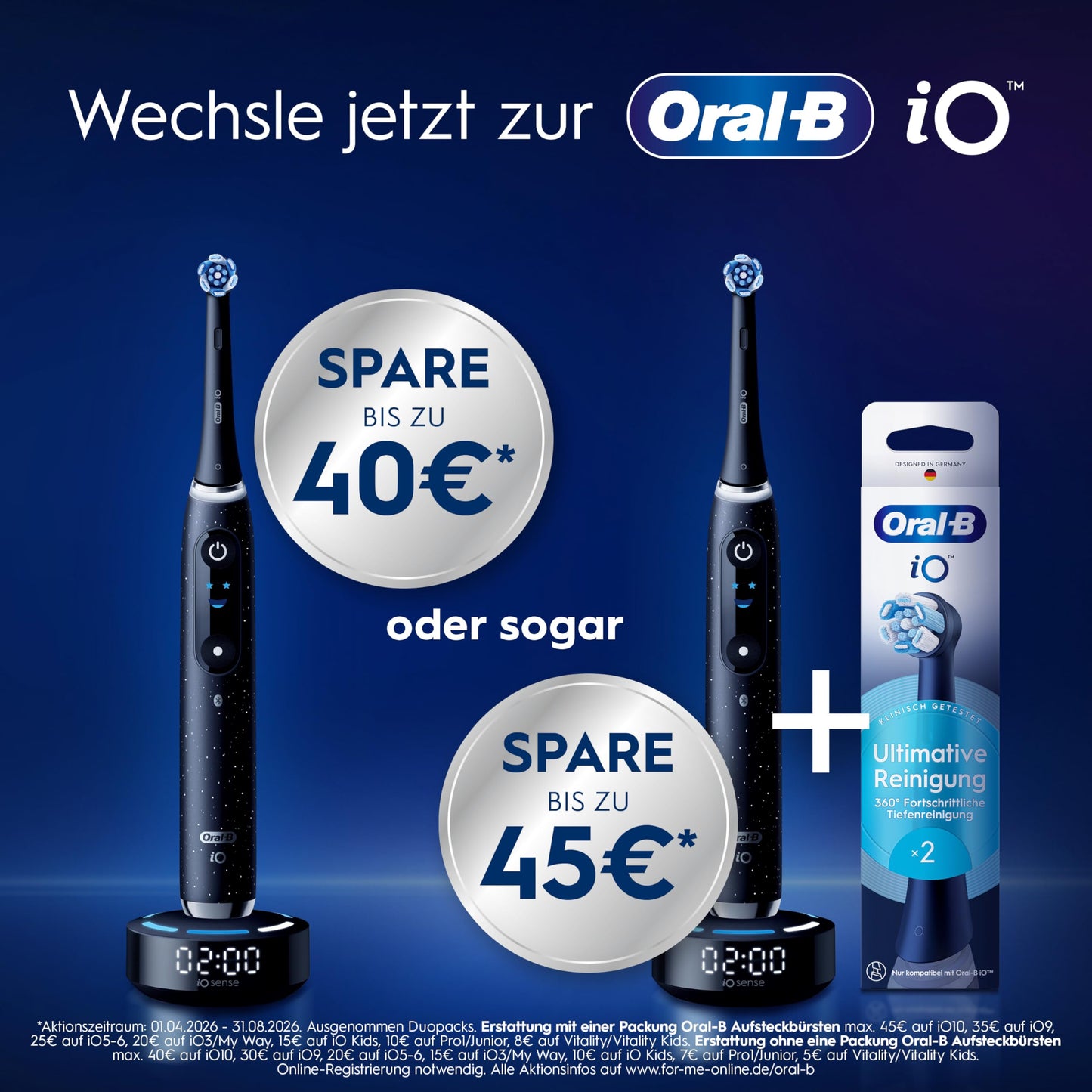Oral-B Vitality Pro Elektrische Zahnbürste — Electric Toothbrush, Inkl. 1 Aufsteckbürste — 3 Putzmodi für Zahnpflege, Zahnbürste Elektrisch, Designed by Braun, Lila