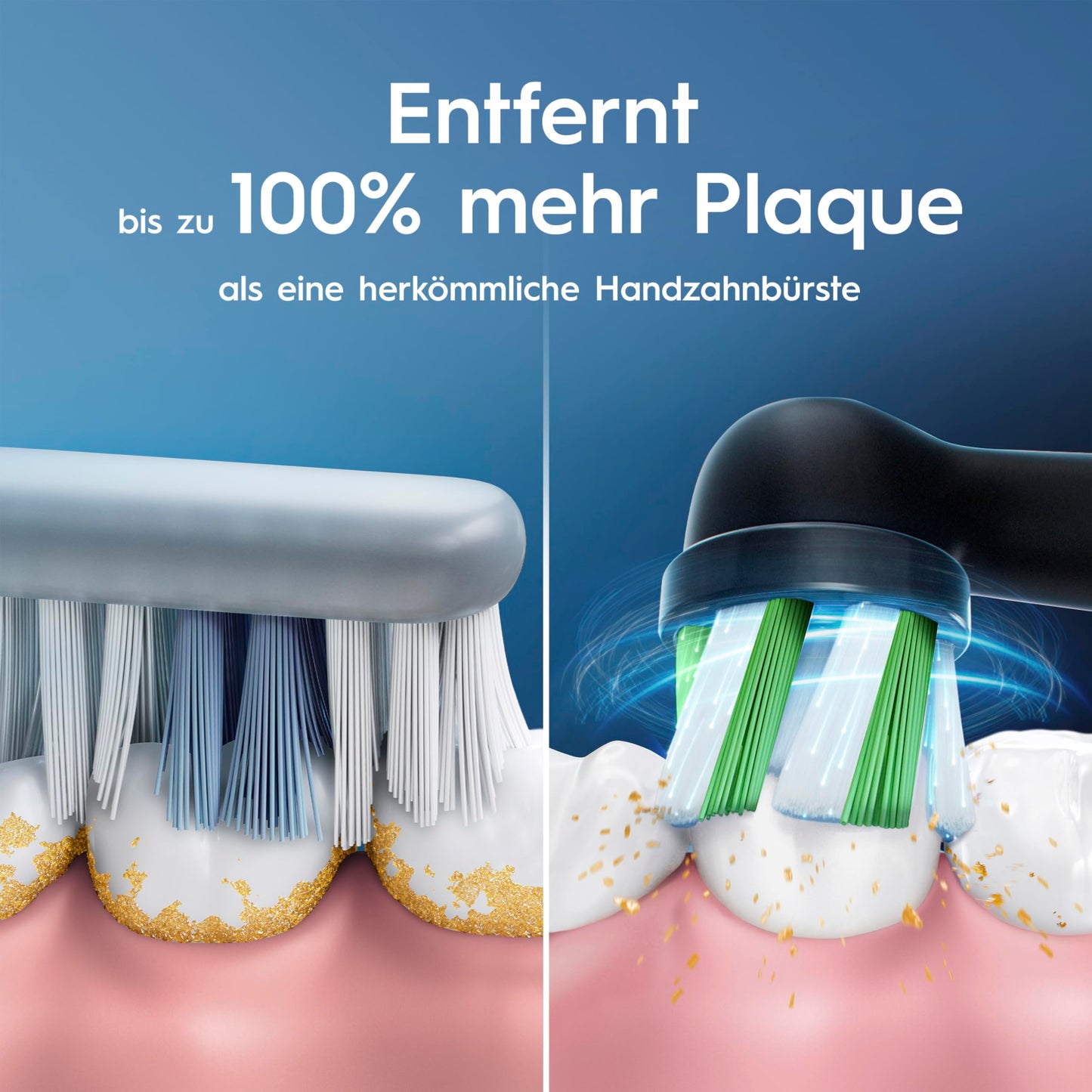 Oral-B Vitality Pro Elektrische Zahnbürste — Electric Toothbrush, Inkl. 1 Aufsteckbürste — 3 Putzmodi für Zahnpflege, Zahnbürste Elektrisch, Designed by Braun, Schwarz